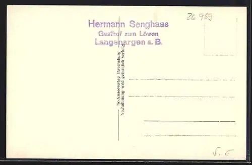 AK Langenargen a. B., Gasthaus zum Löwen mit Sommerhaus