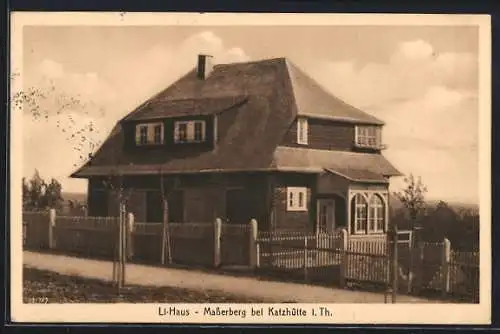 AK Masserberg bei Katzhütte, Li-Haus