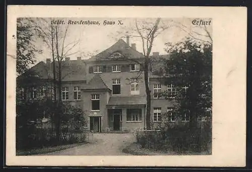 AK Erfurt, Städtisches Krankenhaus, Haus X.