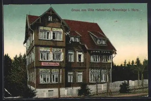 AK Braunlage i. Harz, Villa Hebestriet