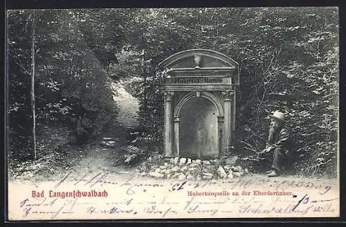 AK Bad Langenschwalbach, Hubertusquelle an der Eberderunner