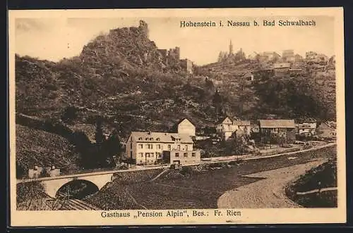 AK Hohenstein i. Nassau, Gasthaus-Pension Alpin