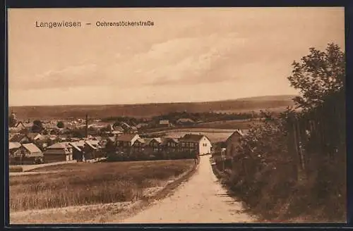 AK Langewiesen, Teilansicht mit Ohrenstöckerstrasse