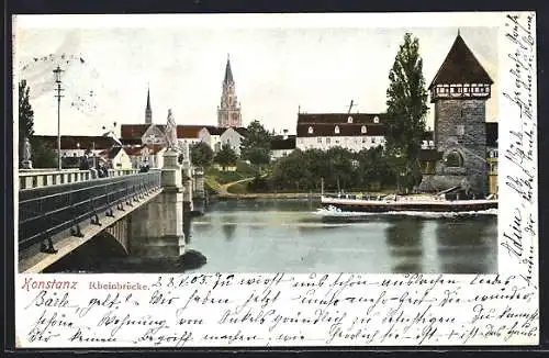 AK Konstanz, Rheinbrücke