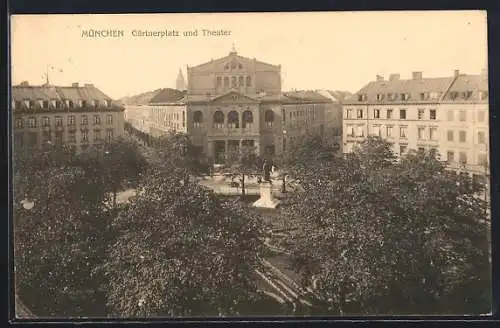 AK München, Gärtnerplatz und Theater