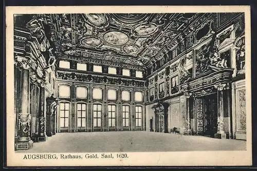 AK Augsburg, Goldener Saal im Rathaus