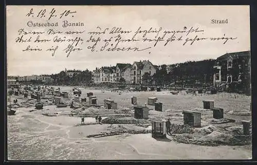 AK Bansin, Strand vom Ostseebad