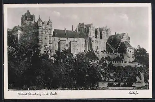 AK Bernburg a. d. Saale, Blick zum Schloss