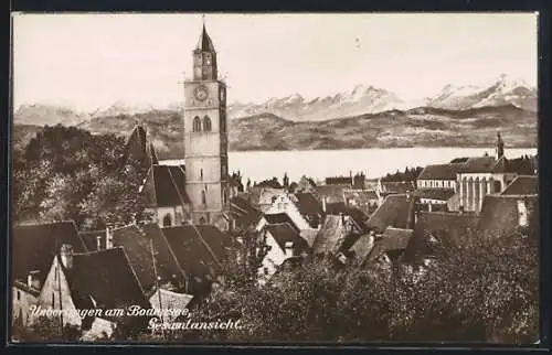 AK Ueberlingen am Bodensee, Gesamtansicht aus der Vogelschau