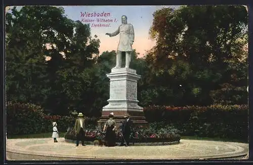 AK Wiesbaden, Kaiser Wilhelm I.-Denkmal