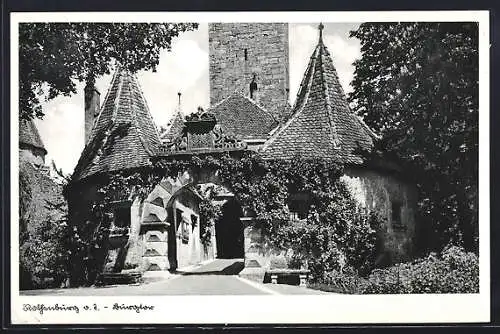 AK Rothenburg o. T., Das Burgtor