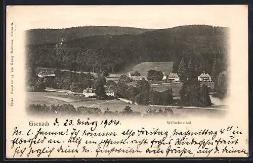 AK Wilhelmsthal /Eisenach, Gesamtansicht aus der Vogelschau