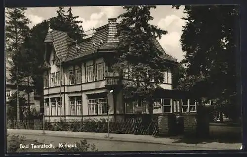 AK Bad Tennstedt, Kurhaus mit Strasse