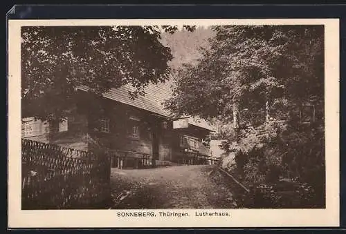 AK Sonneberg /Th., Das Lutherhaus