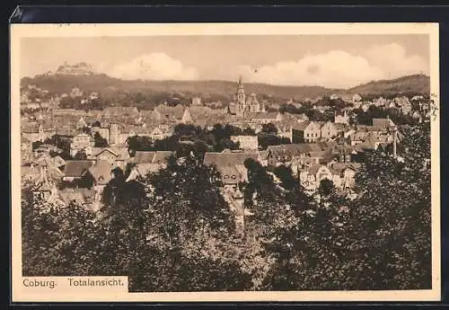 AK Coburg, Totalansicht von oben