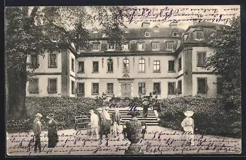 AK Bad Neuhaus b. Neustadt a. S., Schlossterrasse