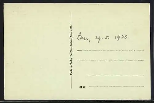 AK Zons a. Rh., Historische Mühle