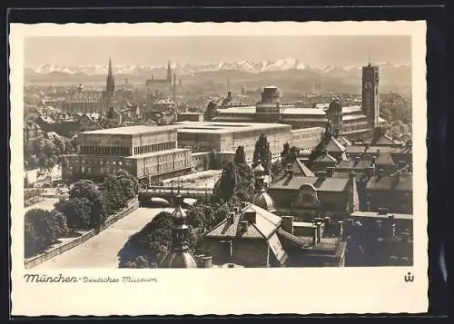 AK München, Blick auf Deutsches Museum und Isar