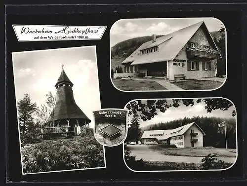 AK Todtmoos, Wanderheim Hochkopfhaus auf dem Weissenbachsattel, Gasthaus des Schwarzwaldvereins