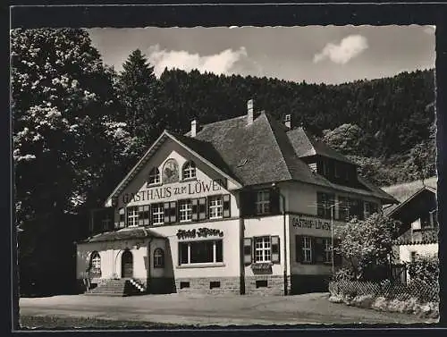 AK Gutach /Schwarzwaldbahn, Hotel und Pension Löwen