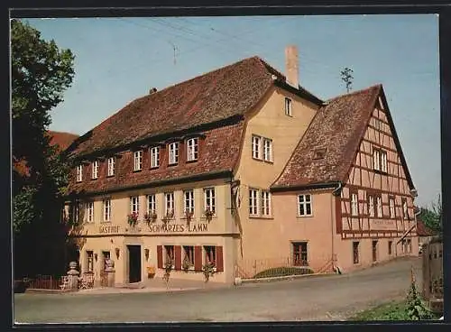 AK Detwang bei Rothenburg, Gasthof Schwarzes Lamm