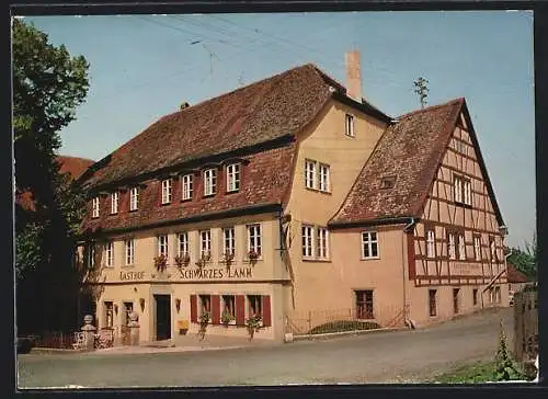 AK Detwang bei Rothenburg, Gasthof Schwarzes Lamm