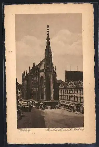 AK Würzburg, Marienkapelle mit Falkenhaus