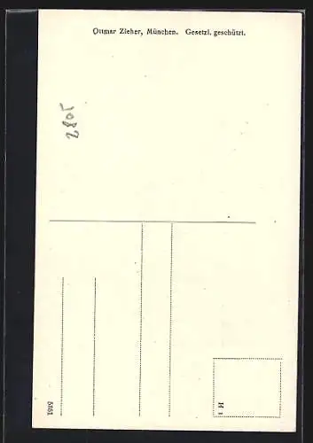 AK München, Siegestor mit Ludwigskirche