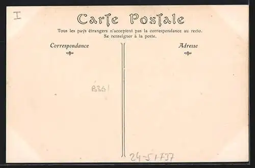 AK Saint-Genouph, Crues de la Loire 1907-La Loire inonde une partie du bourg, Hochwasser