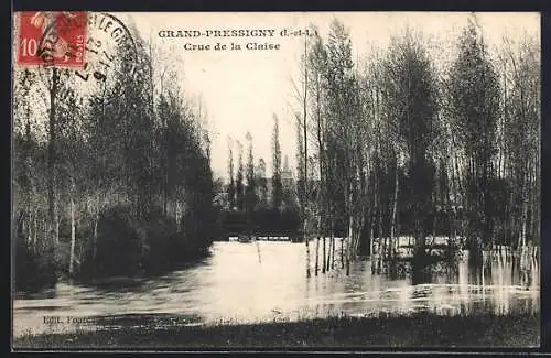 AK Grand-Pressigny, Crue de la Claise, Hochwasser