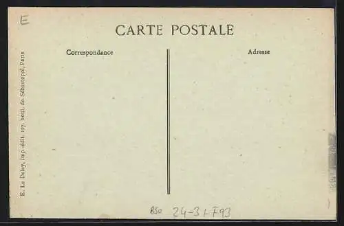 AK Courneuve, La Catastrophe 1918, Explosion