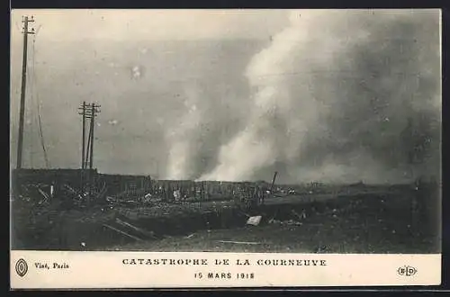 AK Courneuve, Catastrophe de la Courneuve 1918, Explosion