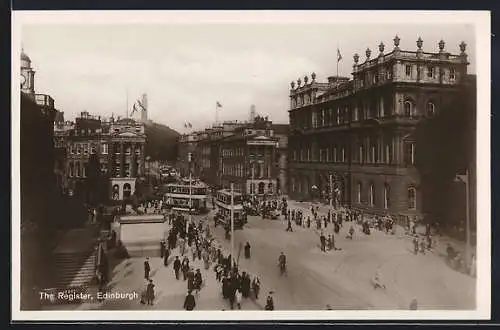 AK Edinburgh, The Register, Strassenbahn