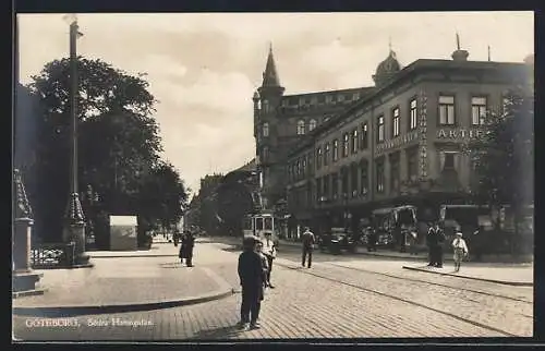 AK Göteborg, Södra Hamngatan, Strassenbahn