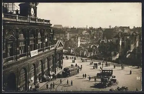 AK Lille, Strassenbahn am Nordbahnhof