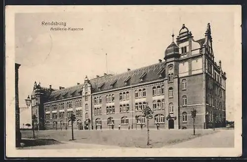 AK Rendsburg, Die Artillerie-Kaserne