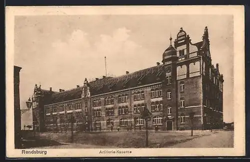 AK Rendsburg, Die Artillerie-Kaserne