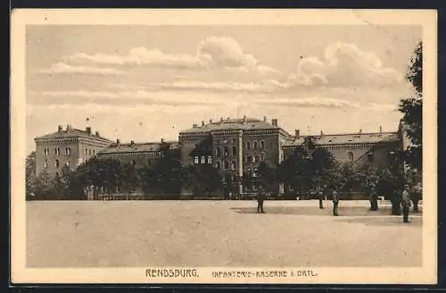 AK Rendsburg, Infanterie-Kaserne I. Batl.