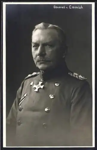 AK Heerführer General von Emmich in Uniform