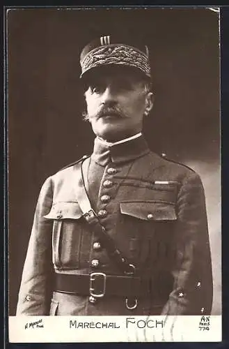 AK Heerführer Marschall Foch in Uniform