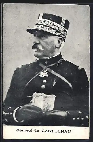 AK Heerführer General de Castelnau in Uniform