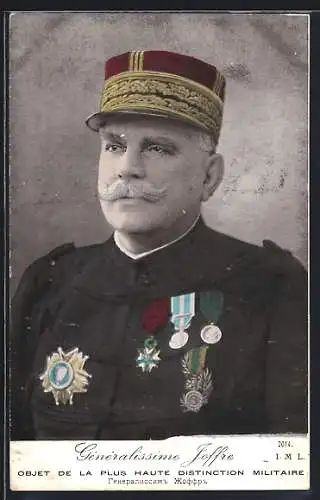 AK Heerführer Generalissimus Joffre in Uniform