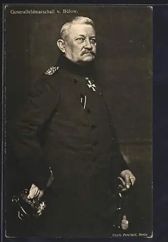 AK Heerführer Generalfeldmarschallvon Bülow in Uniform