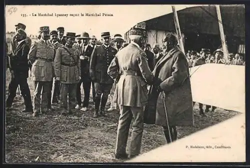 AK Heerführer Marschall Lyautey und Marschall Pétain