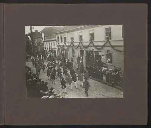 Fotoalbum mit 14 Fotografien, Beeskow, Besuch Kronprinz Wilhelm zur 350 Jahrfeier zur zugehörigkeit zum Hohenzollernhaus