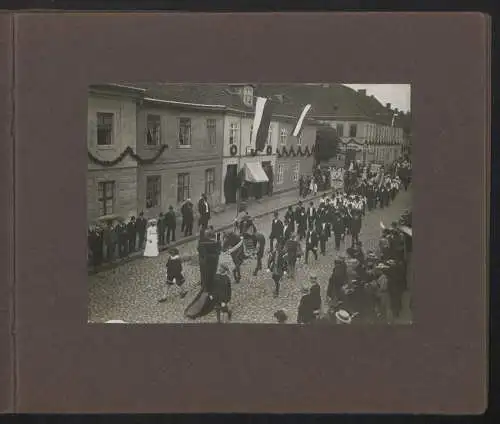 Fotoalbum mit 14 Fotografien, Beeskow, Besuch Kronprinz Wilhelm zur 350 Jahrfeier zur zugehörigkeit zum Hohenzollernhaus