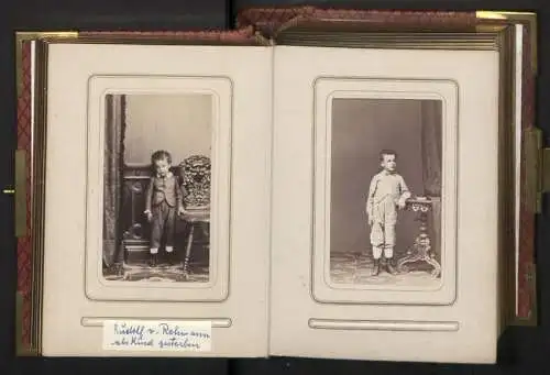 Fotoalbum mit 39 Fotografien, Moritz von Rohmann Edler von Menningen, Julius Ritter von Rohmann, Kinder und Familie