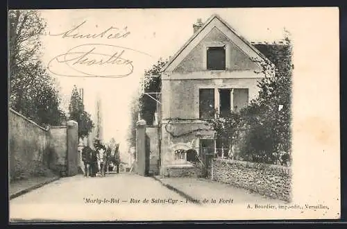 AK Marly-le-Roi, Rue de Saint-Cyr, Porte de la Forêt