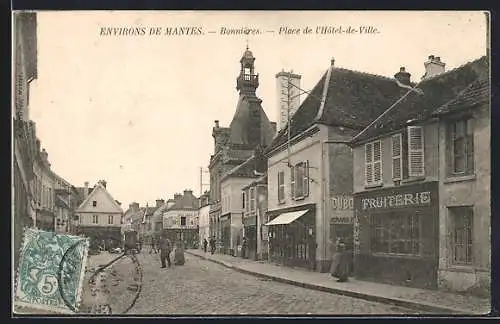 AK Bonnières, Place de l`Hôtel-de-Ville