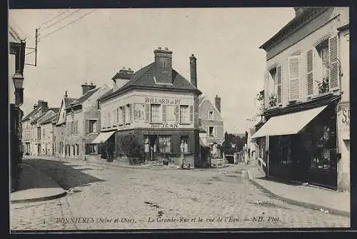 AK Bonnieres, La Grande-Rue et la rue de l`Écu